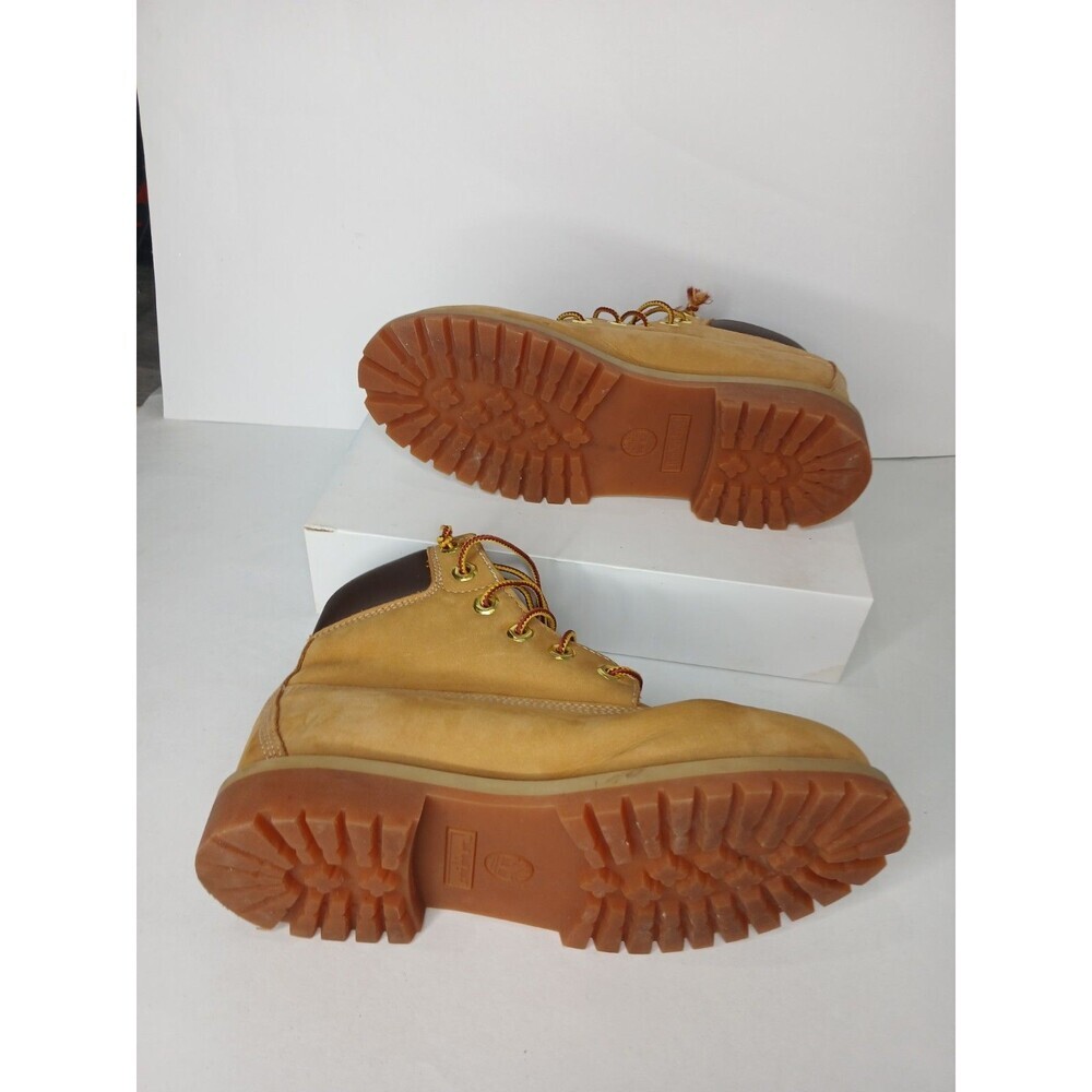Timberland 6 Inch PremiumWheatNubuck Boots Women's Size 5.5 WaterproofWorkHiking - Picture 4 of 6